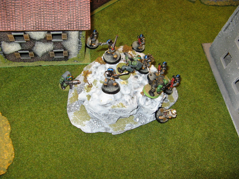 MT charges and DG moves any guardsmen within 2" of a charged model to move in to help out their buddies